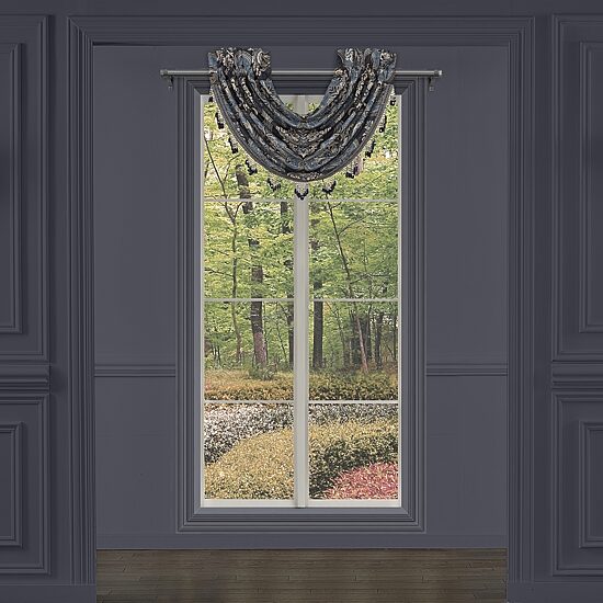 Queen Street Manila Rod Pocket Waterfall Valance