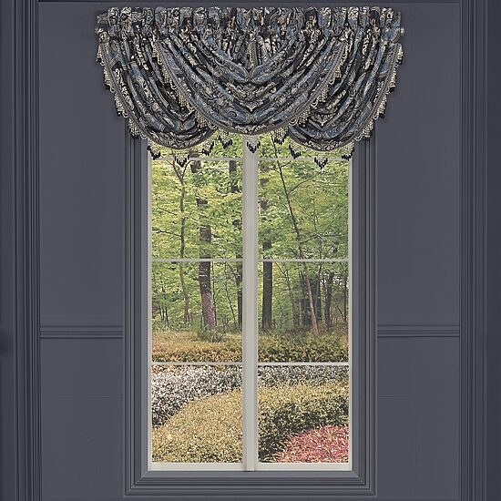 Queen Street Manila Rod Pocket Waterfall Valance