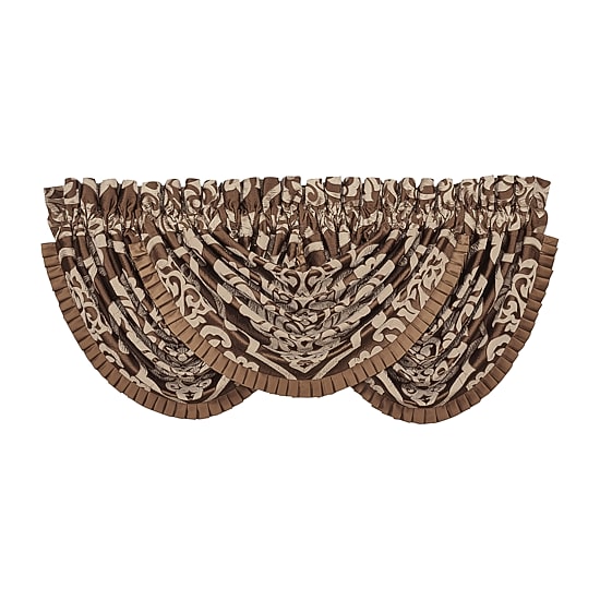 Queen Street Seymour Rod Pocket Waterfall Valance
