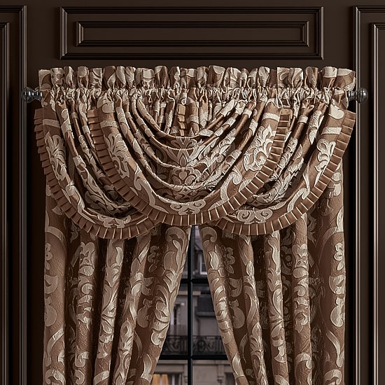 Queen Street Seymour Rod Pocket Waterfall Valance
