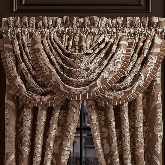 Queen Street Seymour Rod Pocket Waterfall Valance