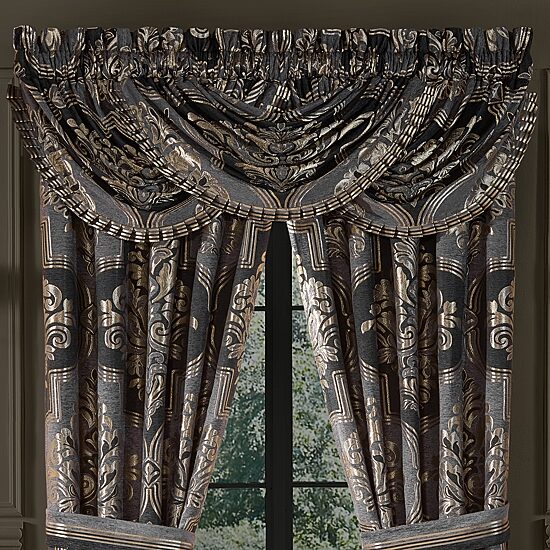 Queen Street Sayreville Rod Pocket Waterfall Valance