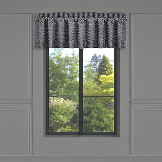 Five Queens Court Leah Rod Pocket Tailored Valance