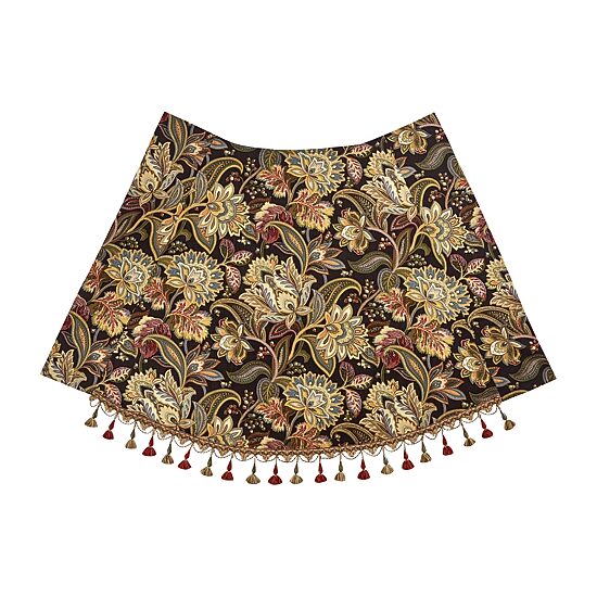 Five Queens Court Stefania Rod Pocket Waterfall Valance