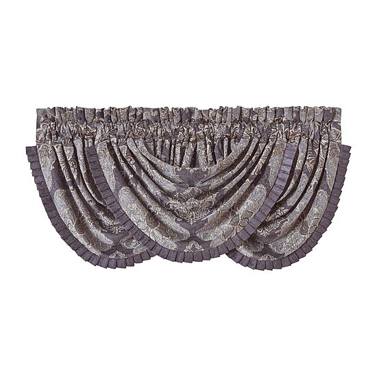 Five Queens Court Dominique Rod Pocket Energy Saving Light-Filtering Single Curtain Panel