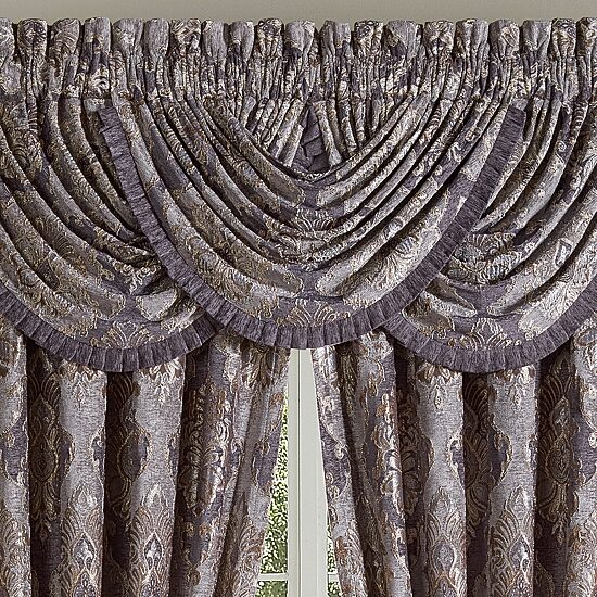 Five Queens Court Dominique Rod Pocket Energy Saving Light-Filtering Single Curtain Panel