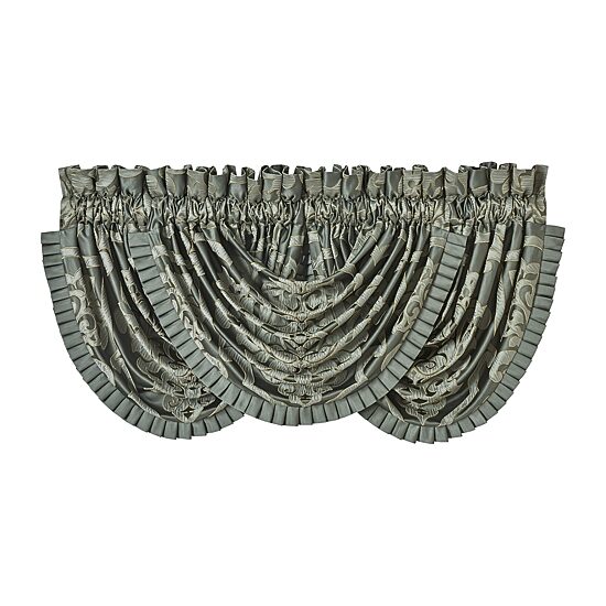 Queen Street Salerno Rod Pocket Waterfall Valance