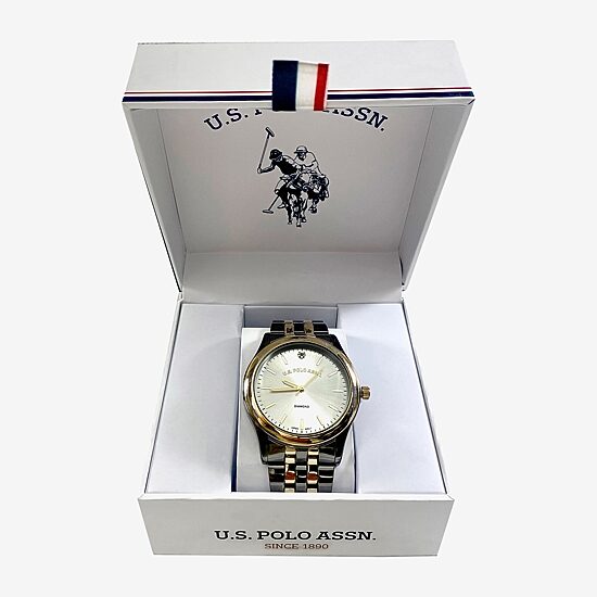 U.S. Polo Assn. Uspolo Unisex Adult Two Tone Bracelet Watch Usc80613jc