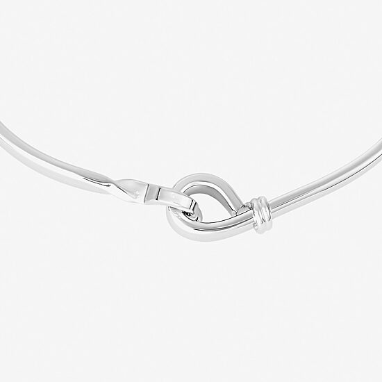 Silver Reflections Womens Pure Silver Over Brass Bangle Bracelet