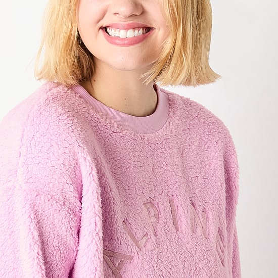 Arizona Womens Juniors Crew Neck Long Sleeve Sweatshirt