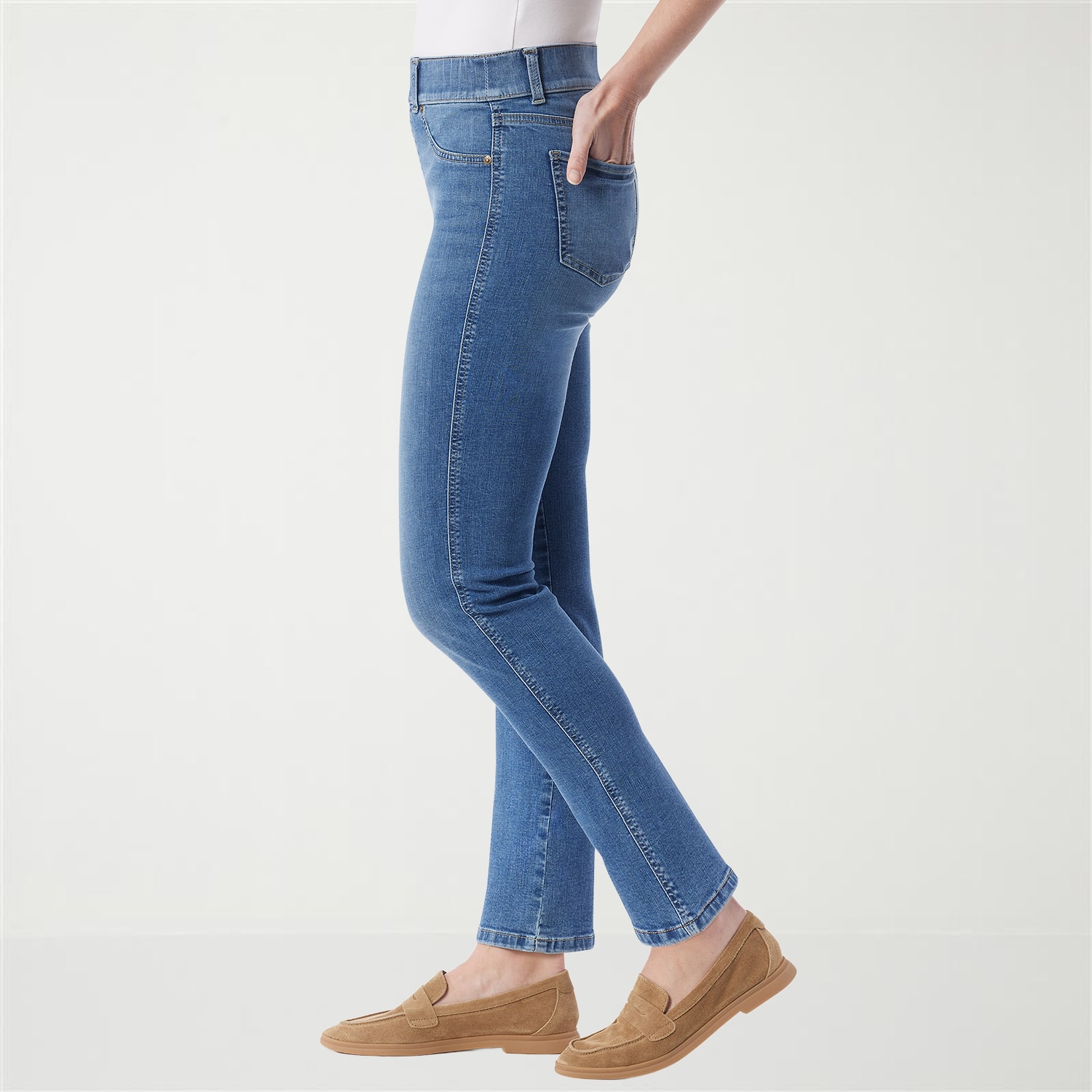 Gloria Vanderbilt Shape Effect Womens High Rise Straight Leg Jean