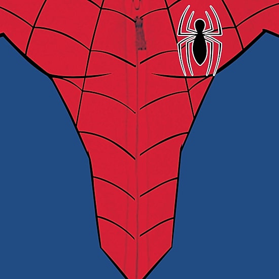 Disney Collection Little & Big Kid Boys Long Sleeve Embroidered Marvel Spiderman Fleece Zipper Hoodie