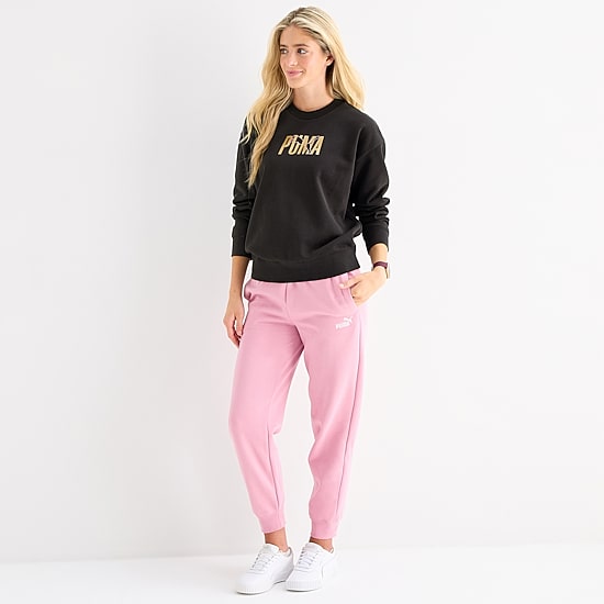 PUMA Womens Crew Neck Long Sleeve Sweatshirt