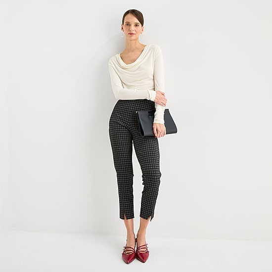 Worthington Womens Cowl Neck Long Sleeve Blouse
