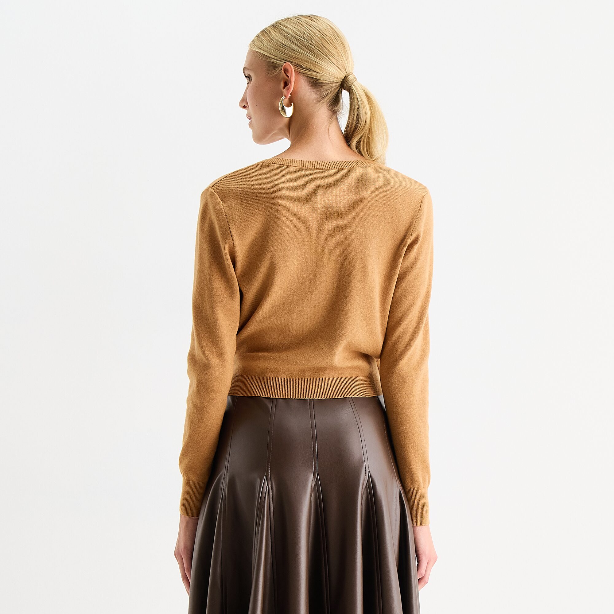 Worthington Womens V Neck Long Sleeve Pullover Sweater
