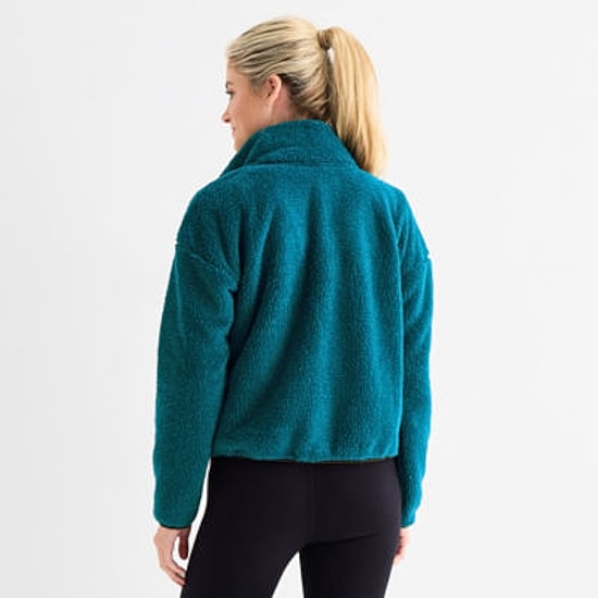 Xersion Womens Midweight Novelty Sherpa Softshell Jacket