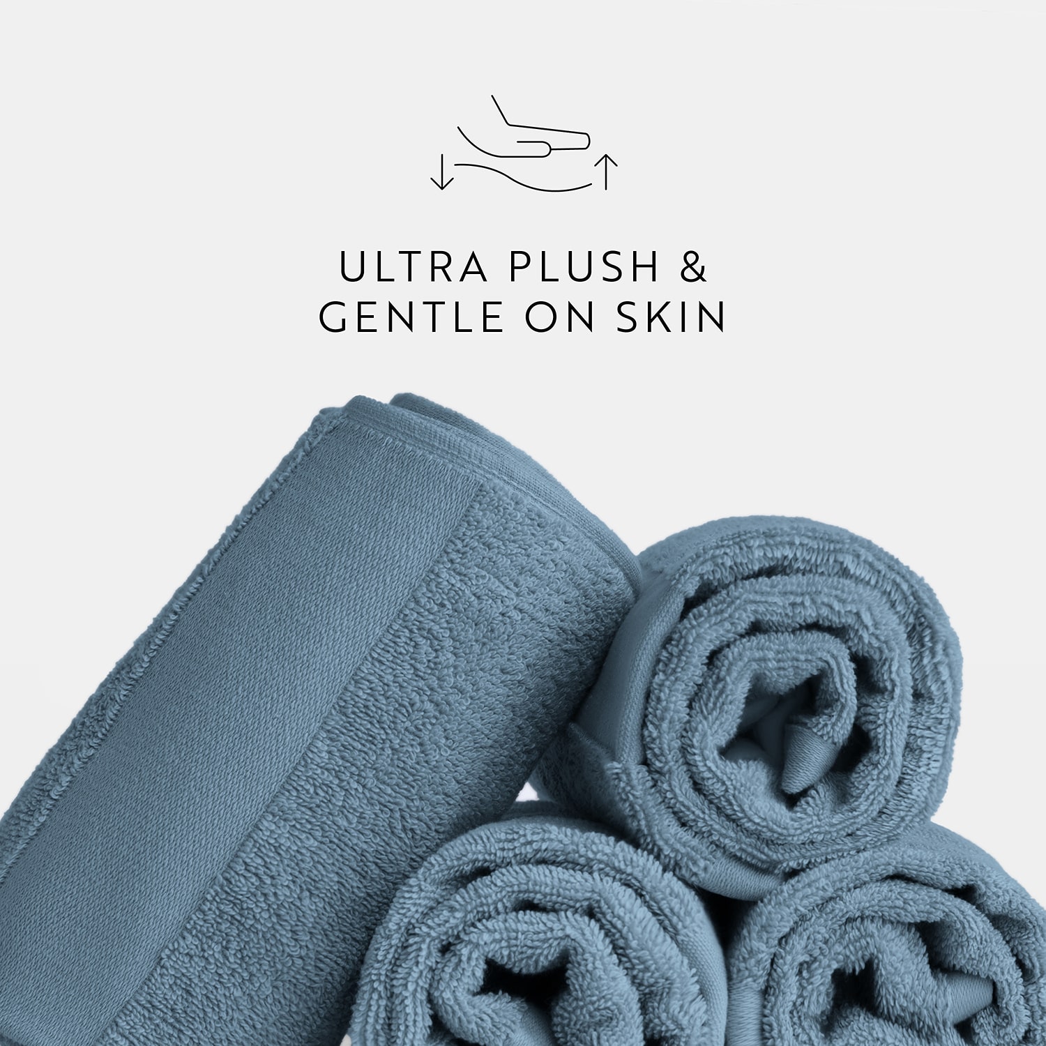 Essential 4-Piece 100% Cotton Ultra Soft Hand Towel Sets
