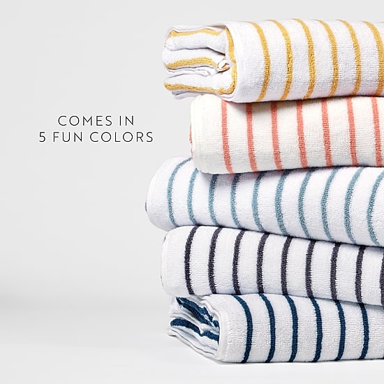Casual Comfort Cabana Stripe 2 Pack Beach Towel