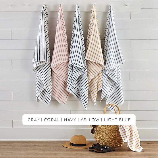 Casual Comfort Cabana Stripe 2 Pack Beach Towel