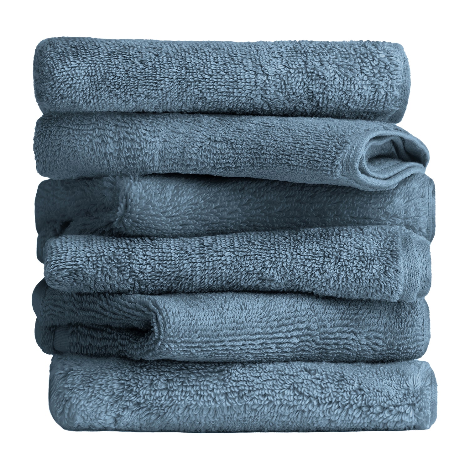 Essential 6-Piece 100% Cotton Ultra Soft Washcloth Towel Set