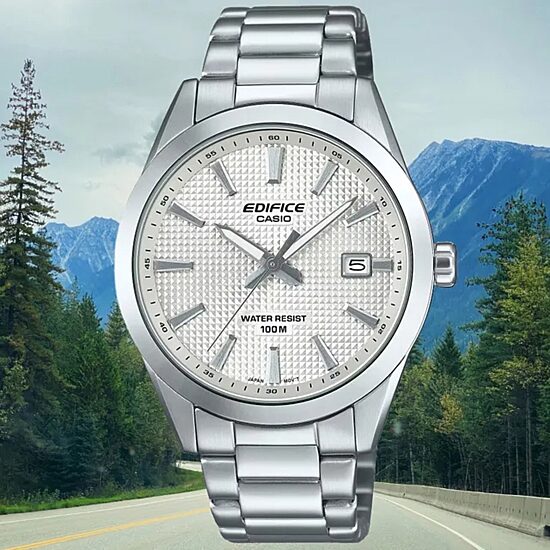 Casio Ediface Mens Silver Tone Stainless Steel Bracelet Watch Efv160d-7av
