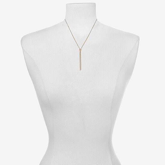 Bijoux Bar Delicates Gold Tone Womens Glass 24 Inch Y Necklace