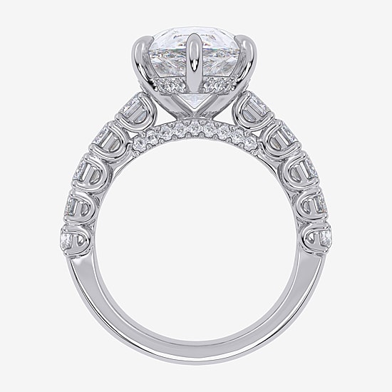 Signature By Modern Bride (G, Vs2-Si1) Womens 8 1/4 Ct. T.W. Lab Grown White Diamond 14K Gold Pear Side Stone Engagement Ring