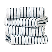 Casual Comfort 4-Pack Cabana Stripe Beach Pool Towels - 100% Absorbent Cotton, 35 X 65
