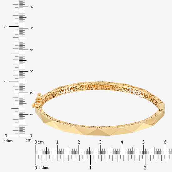 Gold Addiction Womens 10K Gold Bangle Bracelet