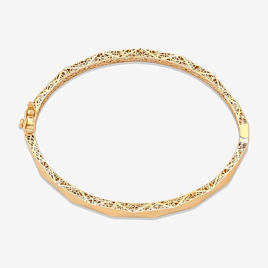 Gold Addiction Womens 10K Gold Bangle Bracelet