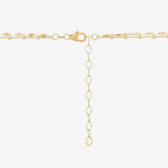 Gold Addiction Womens 10K Gold 18 Inch Chain Necklace
