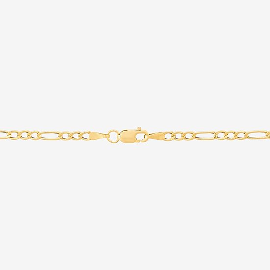 Unisex 14K Gold 13 Inch Figaro Chain Necklace