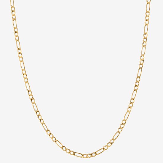 Unisex 14K Gold 13 Inch Figaro Chain Necklace