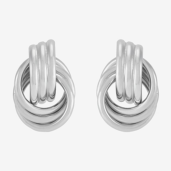Silver Addiction Sterling Silver 14mm Stud Earrings