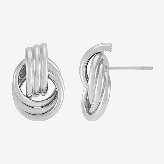 Silver Addiction Sterling Silver 14mm Stud Earrings