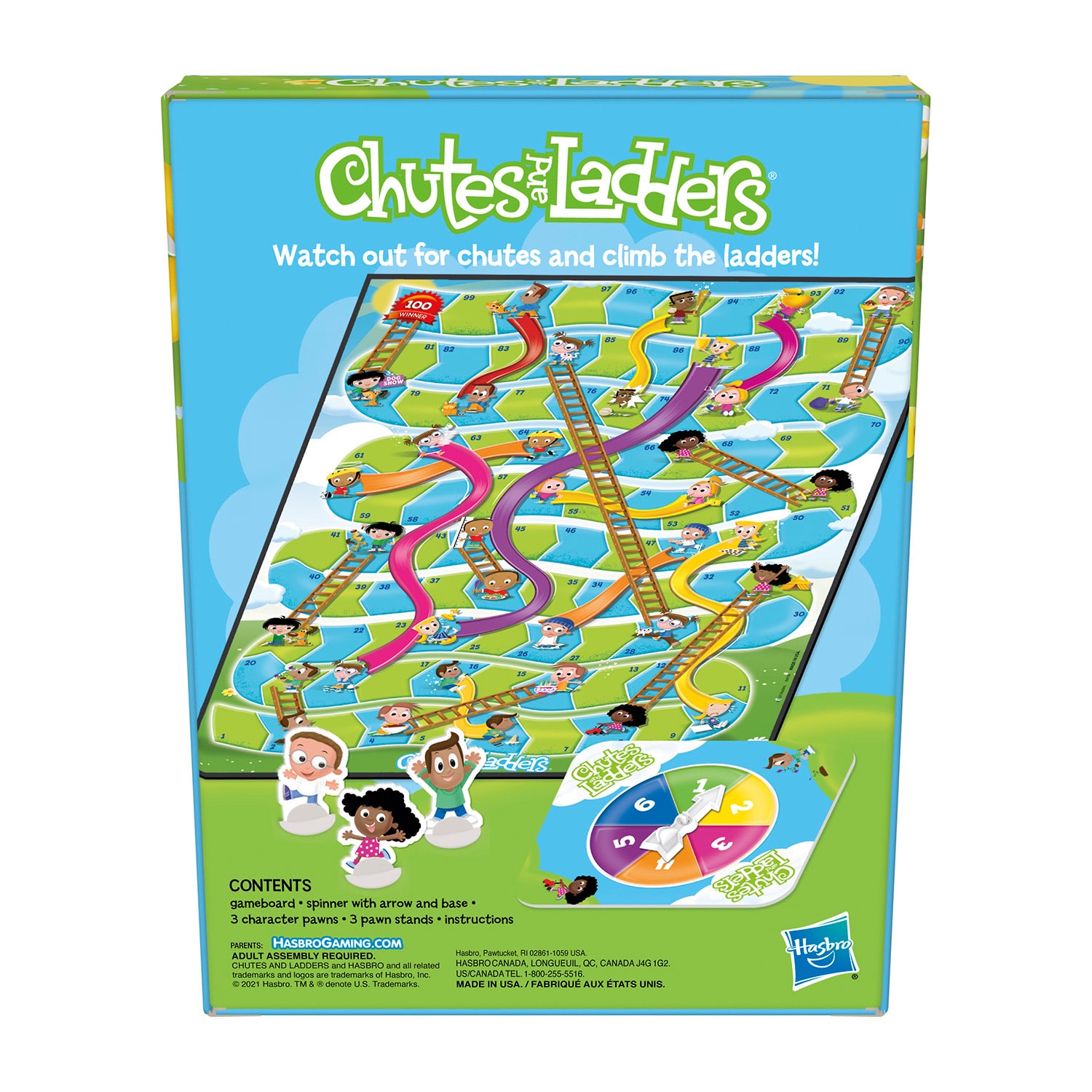 Hasbro Chutes And Ladders Kids Classic Board Game