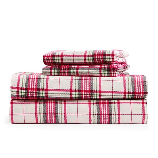 North Pole Trading Co. Printed Cotton Flannel Sheet Set