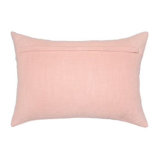 Vibhsa Vibhsa Christmas Holly Jolly Embroidered Pillow – 14"X20" Rectangular Throw Pillow
