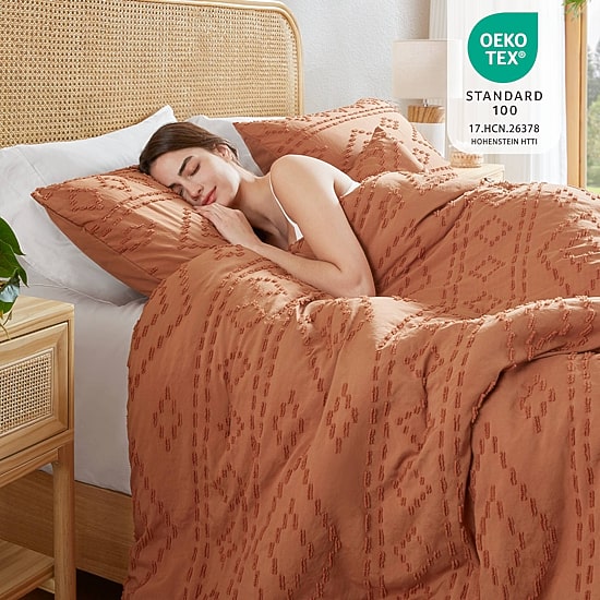 510 Design Gigi Geometric Tufted Lightweight Easy Care Comforter Set