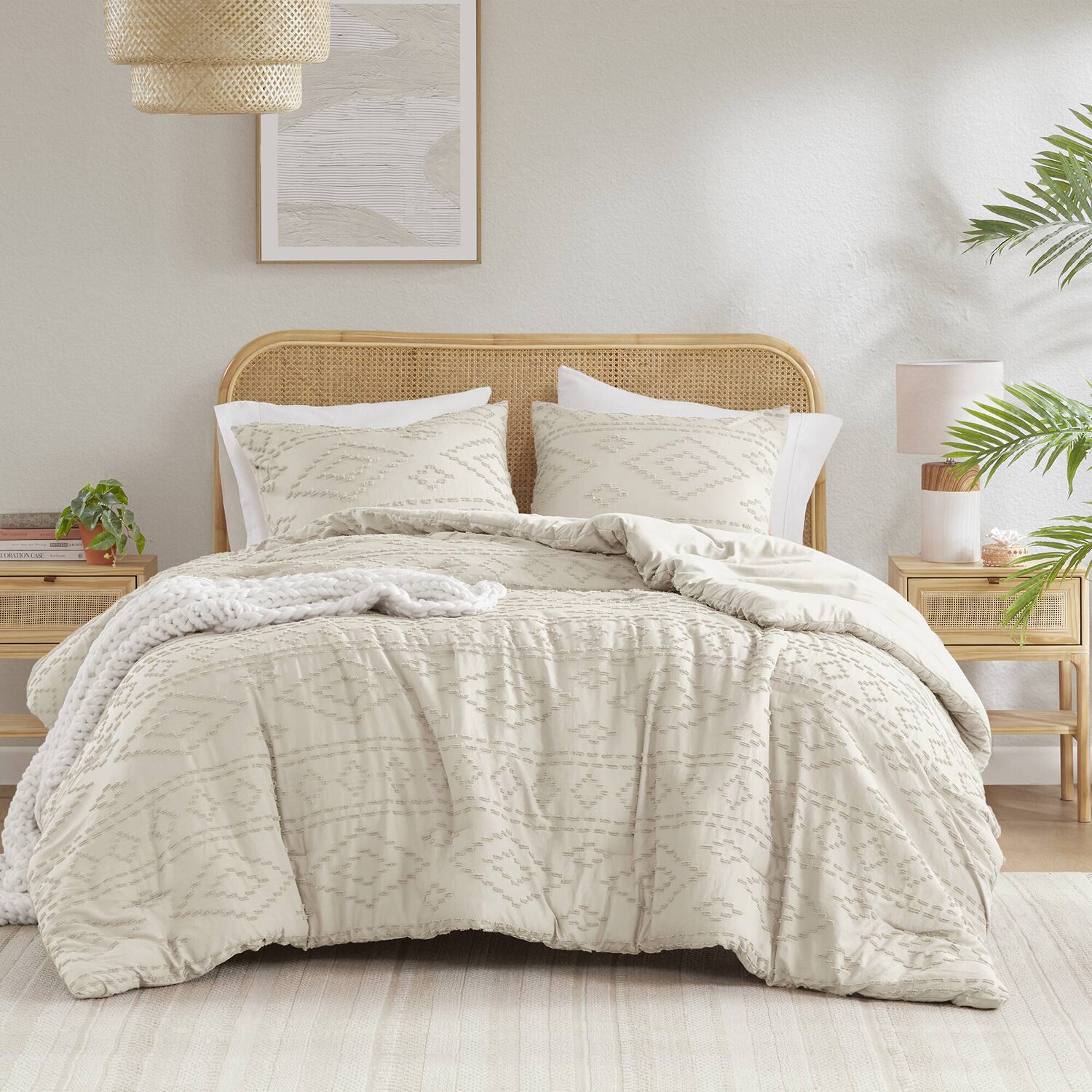 510 Design Gigi Geometric Tufted Lightweight Easy Care Comforter Set
