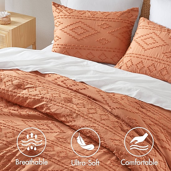 510 Design Gigi Geometric Tufted Lightweight Easy Care Comforter Set