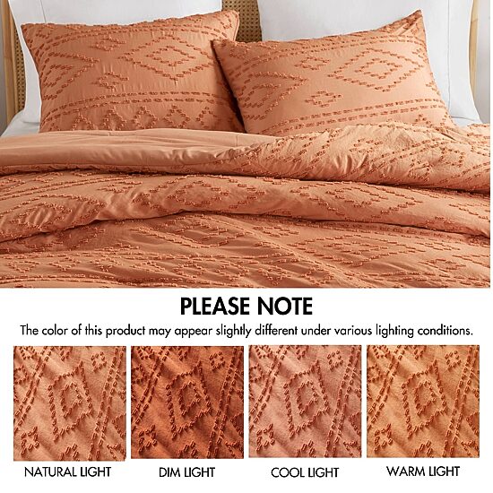 510 Design Gigi Geometric Tufted Lightweight Easy Care Comforter Set