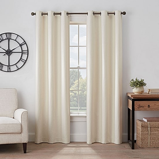 Eclipse Gabriella Grommet Top Energy Saving 100% Blackout Single Curtain Panel