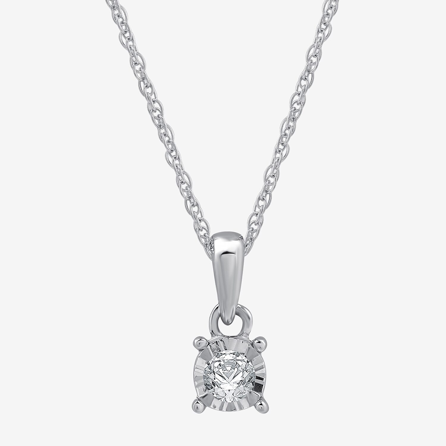 Womens 1/ CT. T.W. Lab Grown White Diamond Sterling Silver Round -pc. Jewelry Set