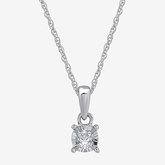 Womens 1/4 CT. T.W. Lab Grown White Diamond Sterling Silver Round 3-pc. Jewelry Set