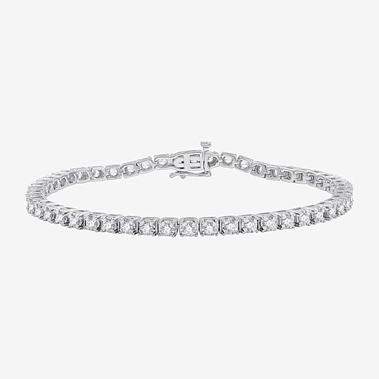 Womens 2 CT. T.W. Lab Grown Diamond Sterling Silver 7.5 Inch Tennis Bracelet