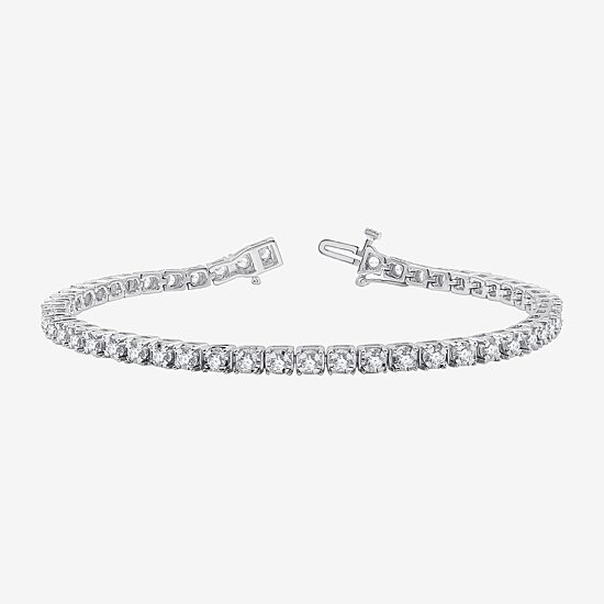 Womens 2 CT. T.W. Lab Grown Diamond Sterling Silver 7.5 Inch Tennis Bracelet