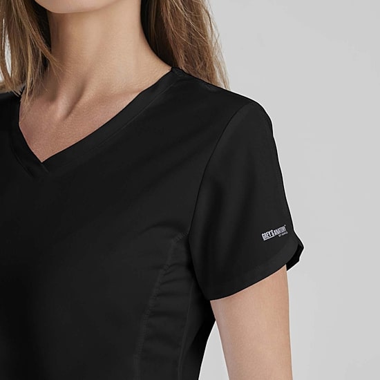 Grey's Anatomy™ by Barco Classic 41423 Cora 4-Pocket Womens Plus Tall V Neck Short Sleeve Tag Free Scrub Top