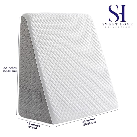 Sweet Home Collection™ Bed Wedge Pillow with High Density Foam