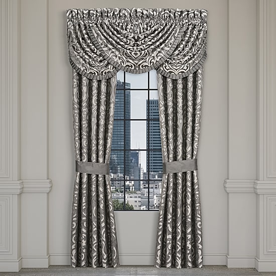 Queen Street Blythe Silver Rod Pocket Blackout Set of 2 Curtain Panel